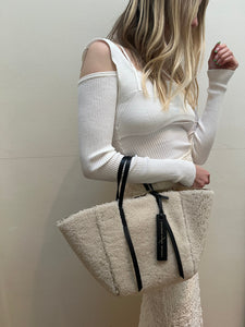 Shearling Caspia Mini Tote