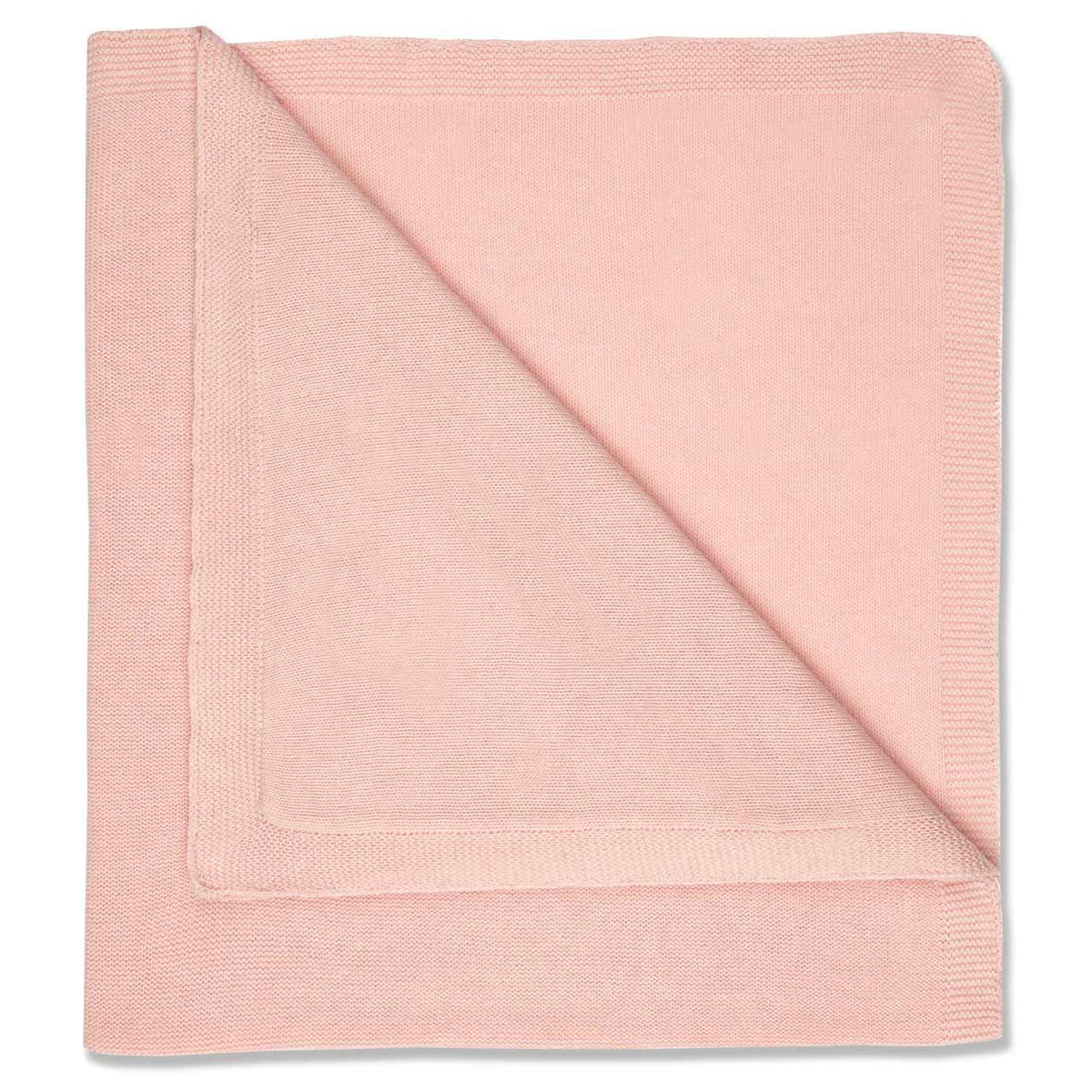 Knitted Blanket in Pale Pink
