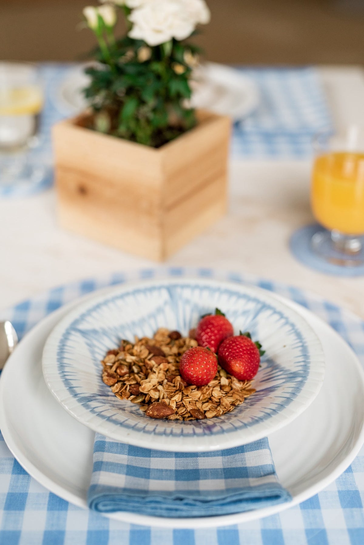 Mack Blue Gingham Placemat