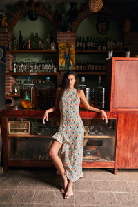 Gerbera Linen Maxi Dress