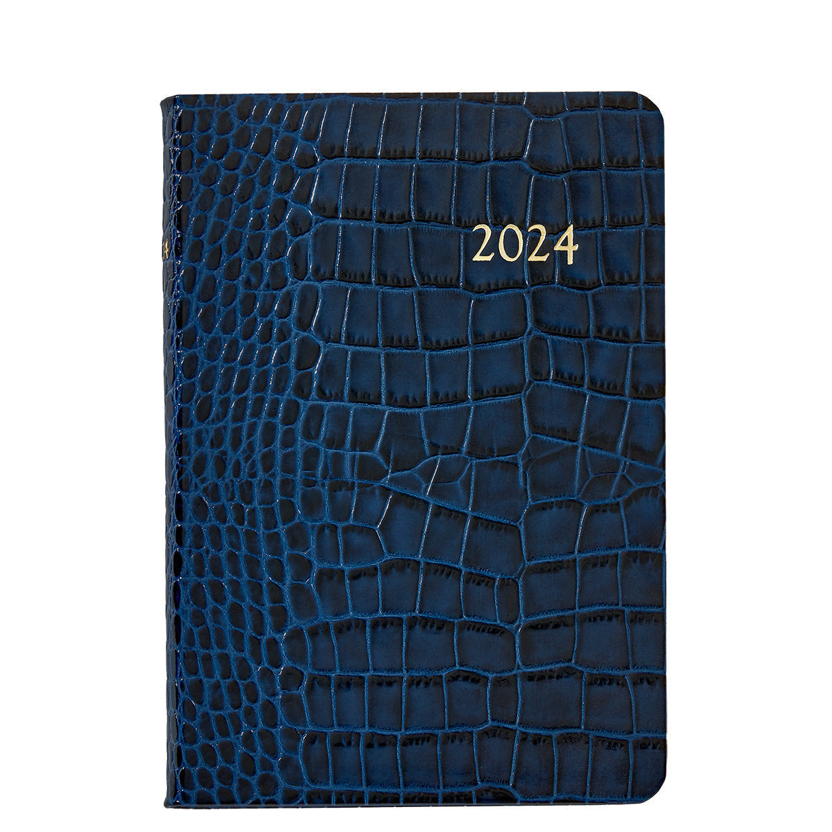 2024 Daily Journal in Embossed Crocodile Leather