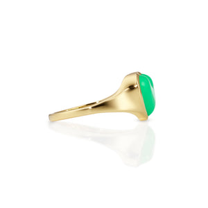 Love Lollipop Pinky in Yellow Gold & Chrysoprase