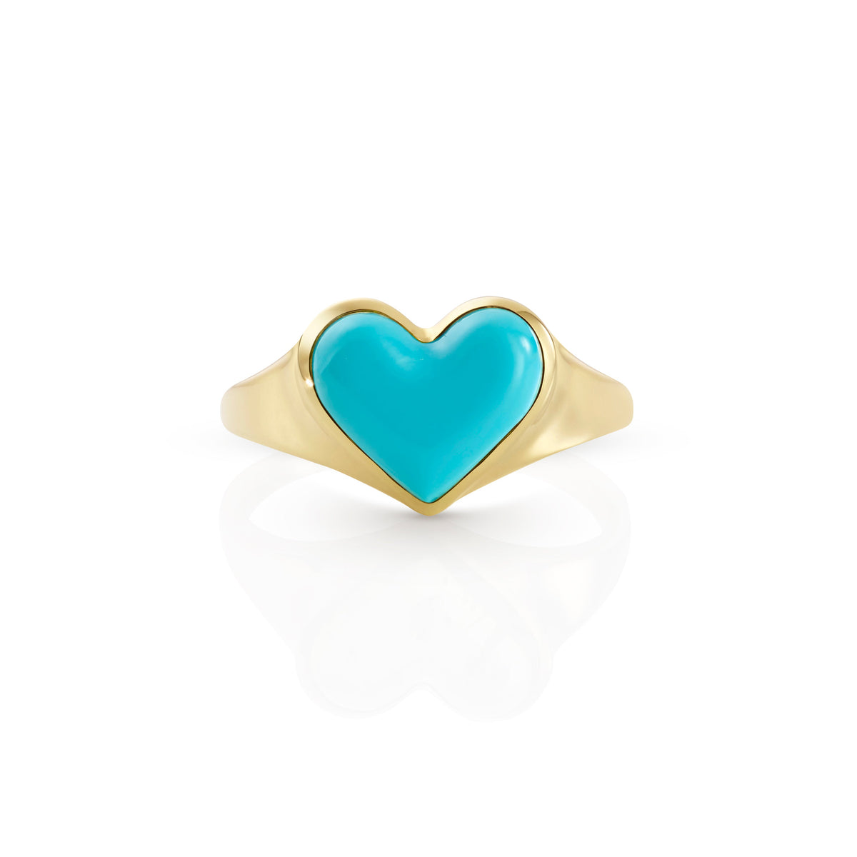 Love Lollipop Pinky in Yellow Gold & Turquoise