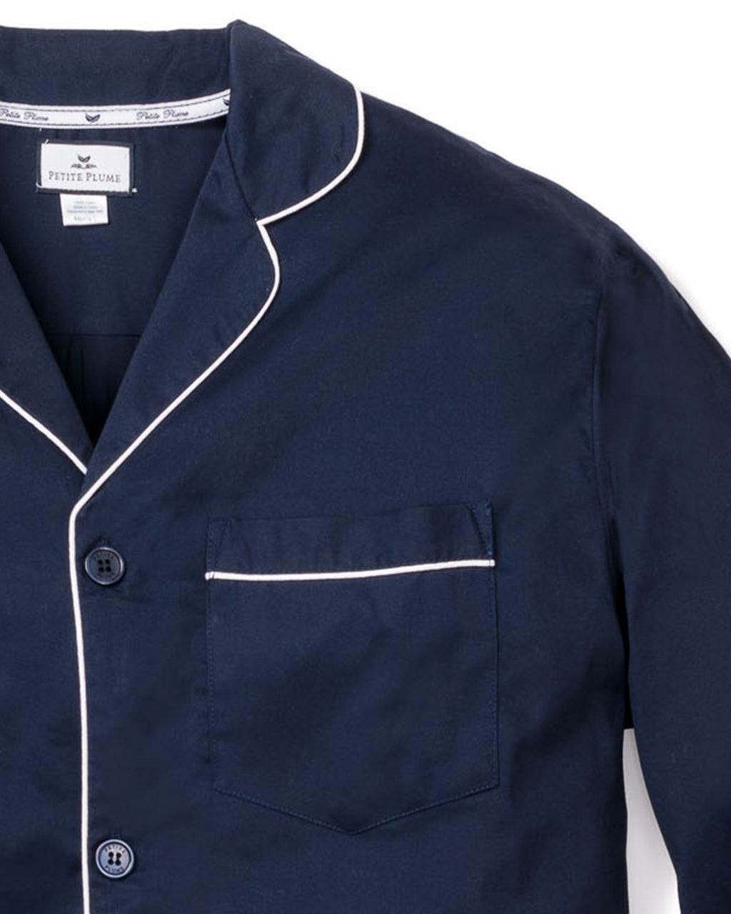 Men’s Navy Twill Pajama Set