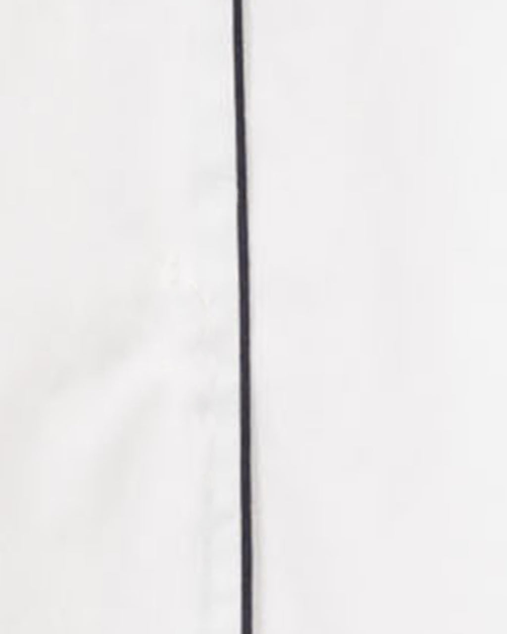 Men’s White Pajama Set with Navy Piping