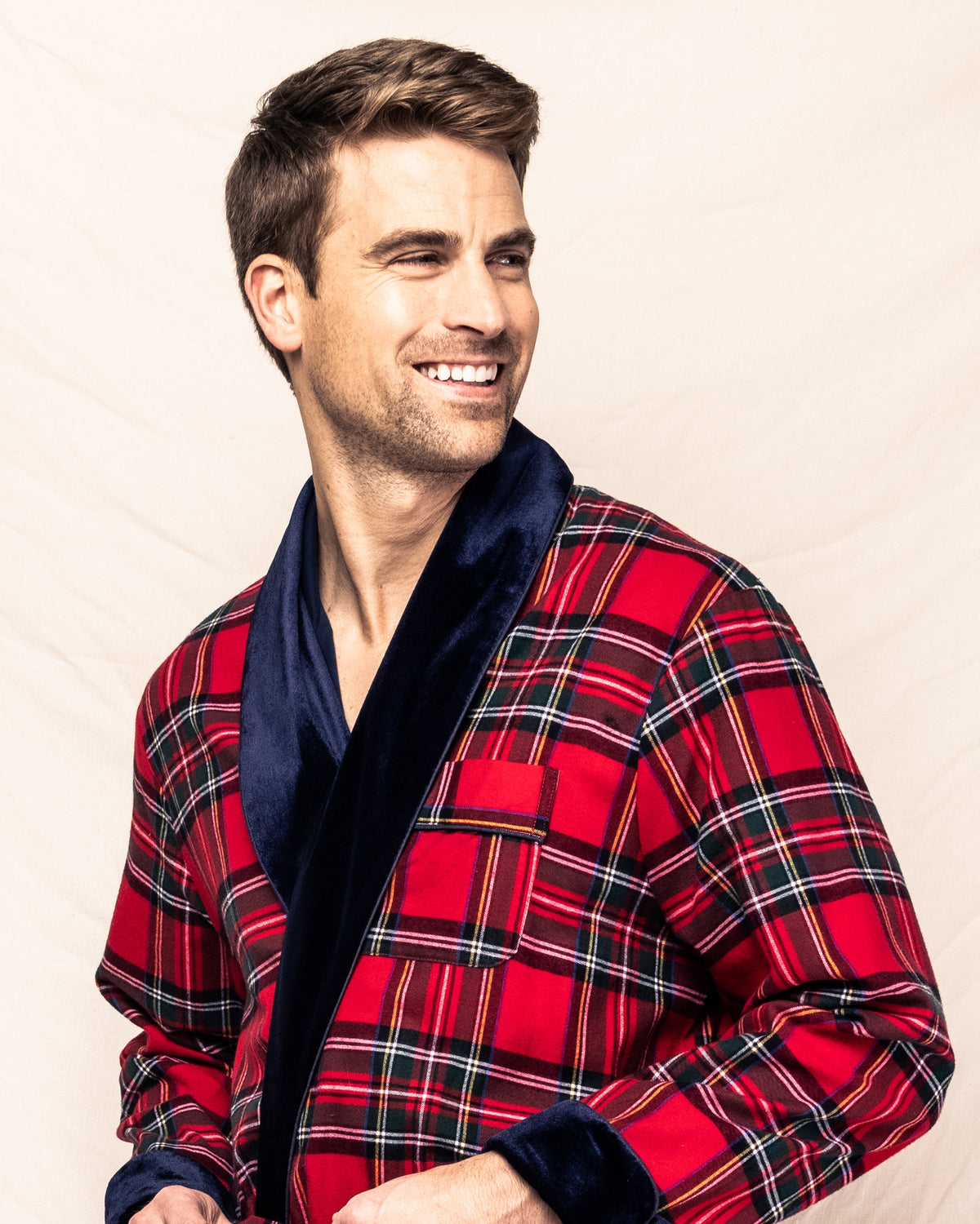 Men’s Imperial Tartan Velvet Robe