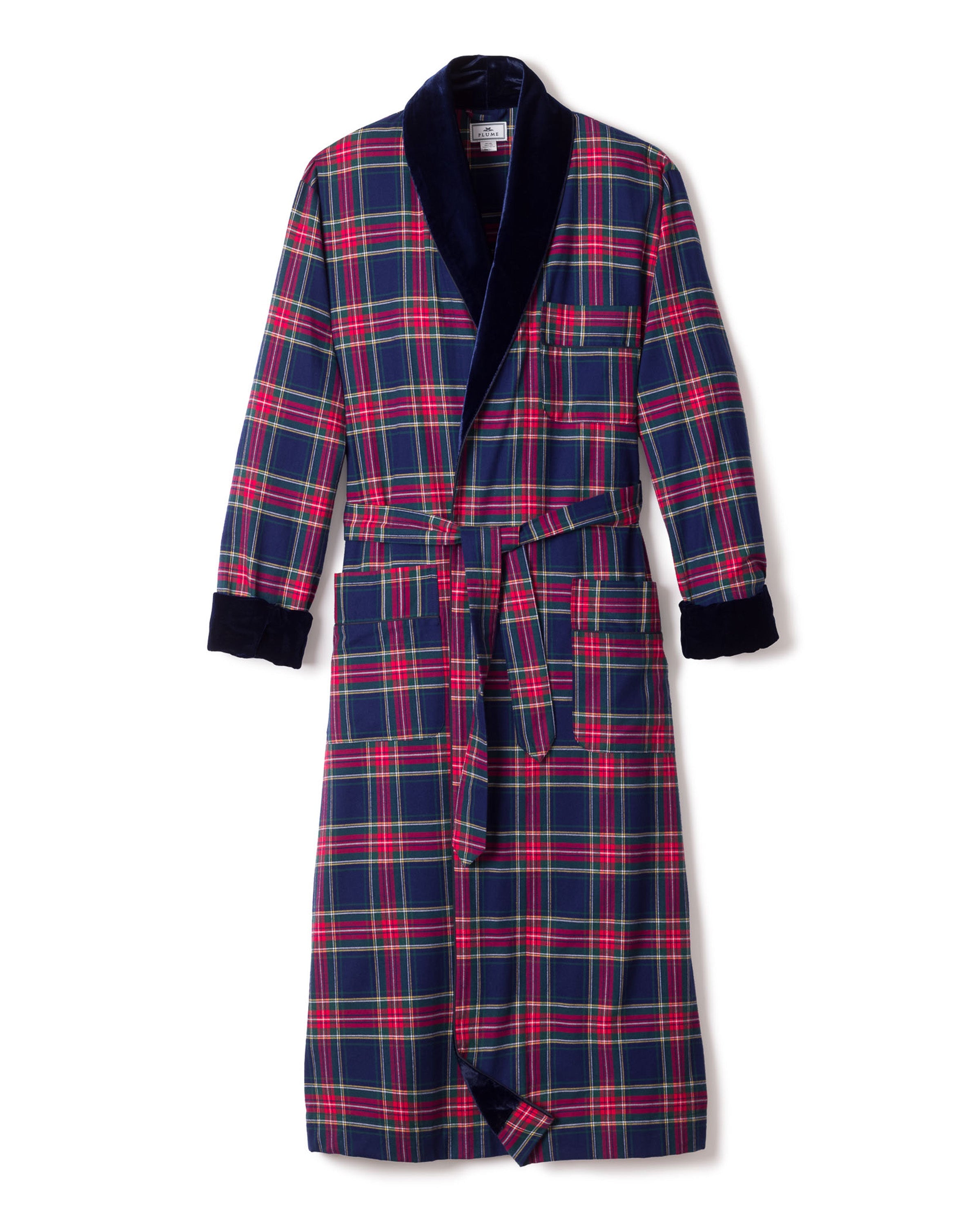 Men’s Windsor Tartan Velvet Robe