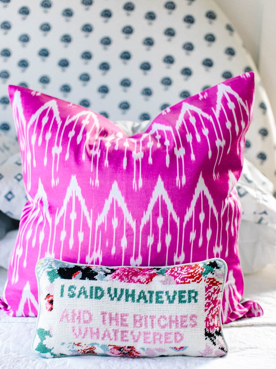 Whatever Bitches Needlepoint Pillow