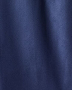 Women's Navy Silk Long Robe