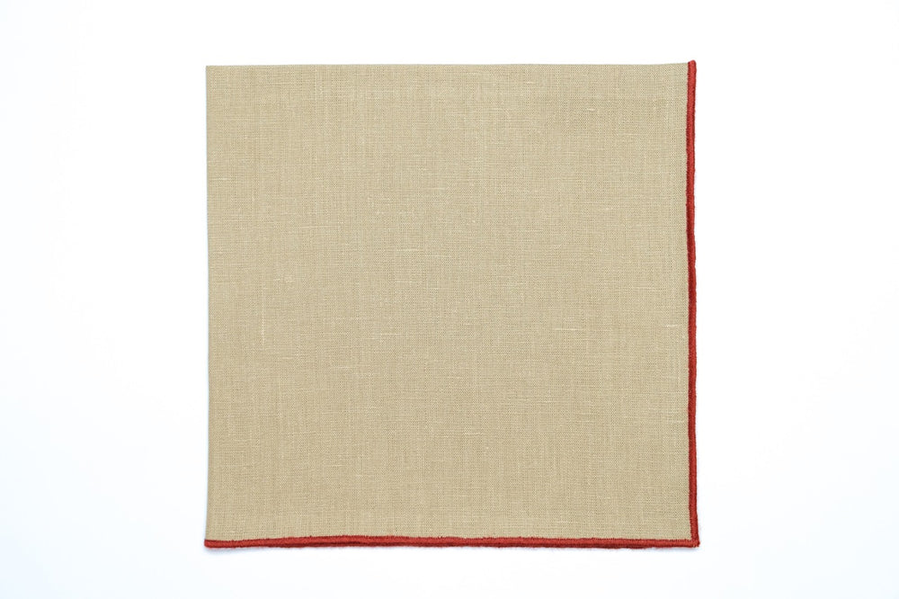 Vizon Napkin Orange Small Trim, Set of 4