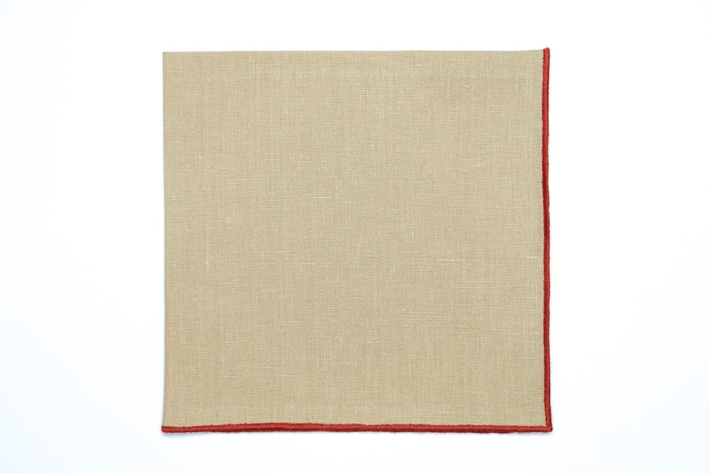 Vizon Napkin Orange Small Trim, Set of 4