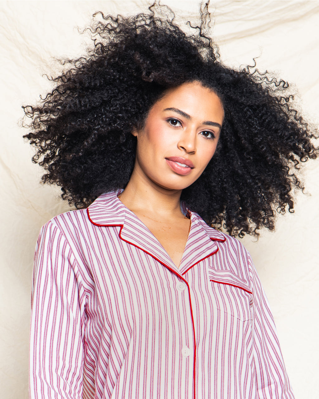 Women’s Antique Red Ticking Nightshirt