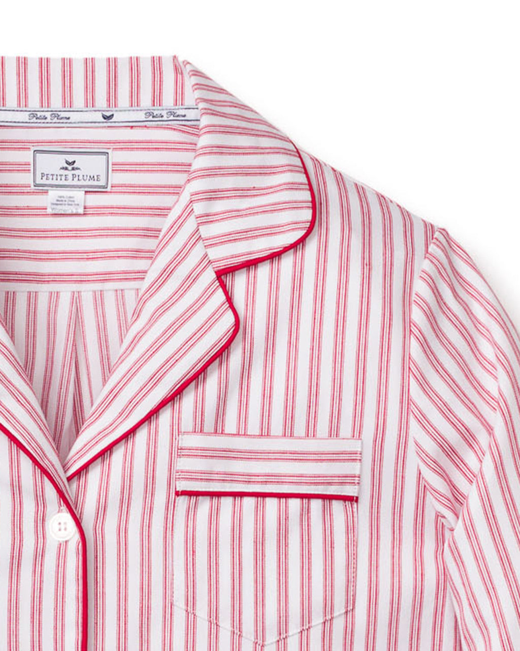 Women’s Antique Red Ticking Nightshirt