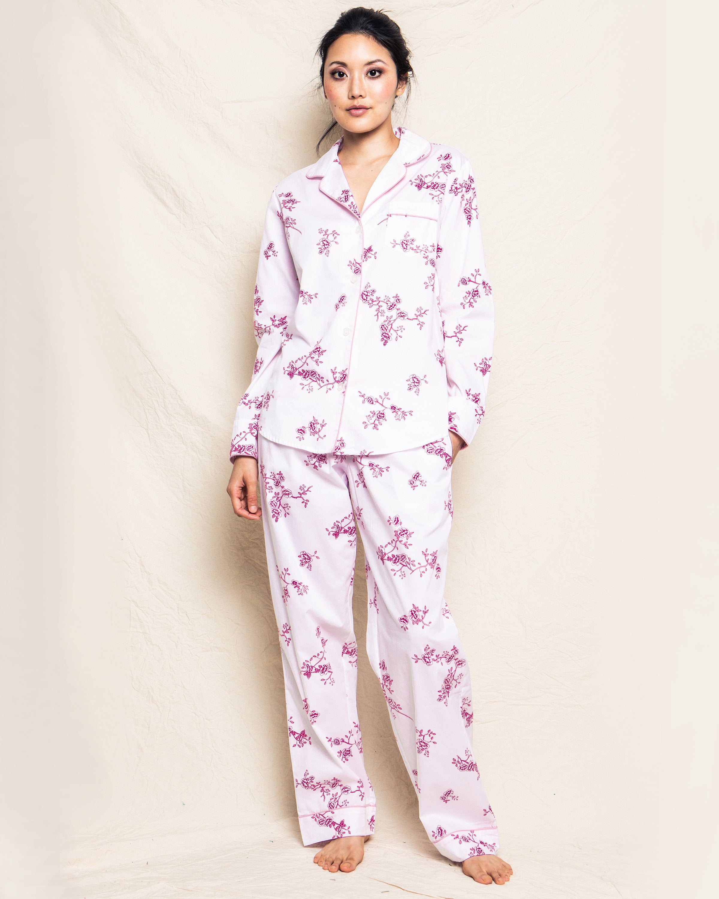 Women’s English Rose Floral Pajama Set