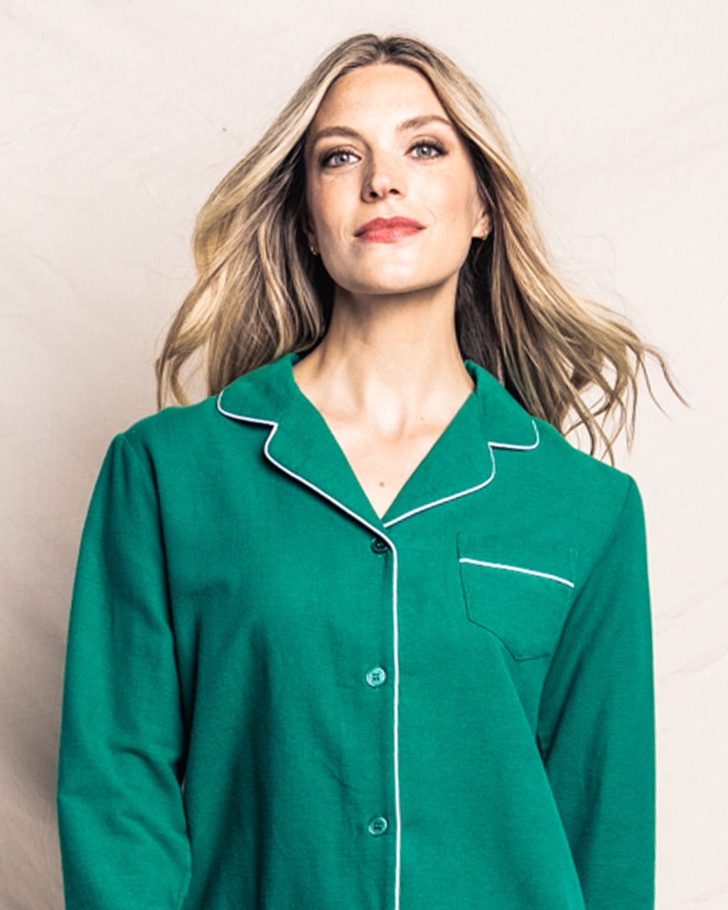 Women’s Forest Green Classic Flannel Pajama Set