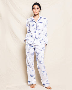 Women's Indigo Floral Pajama Set