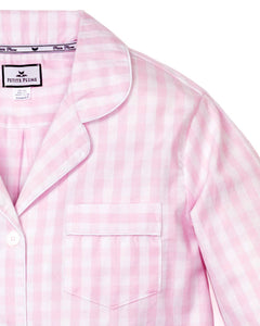 Women's Pink Gingham Pajama Set