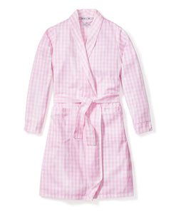 Women's Pink Gingham Robe