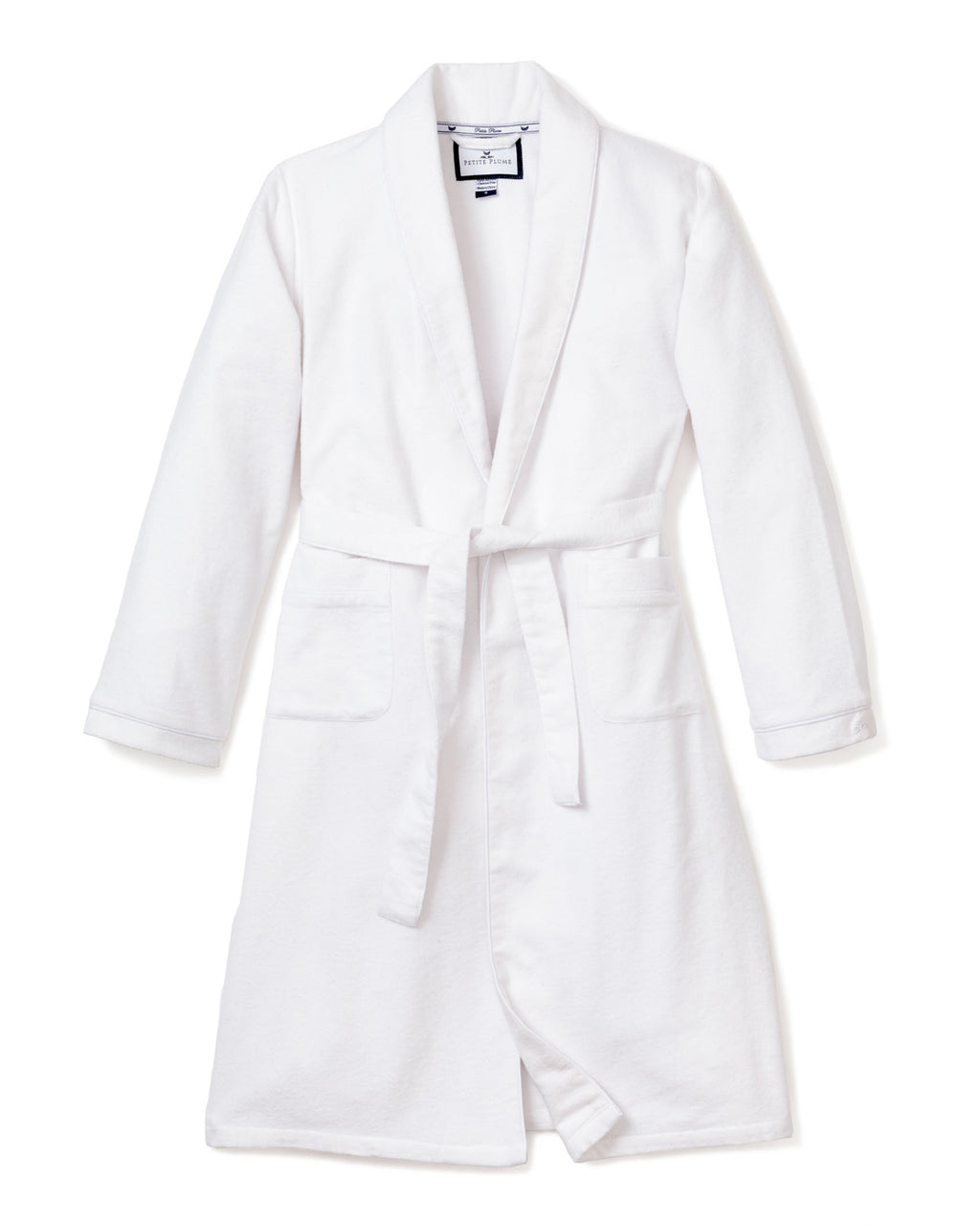 Women’s White Flannel Robe