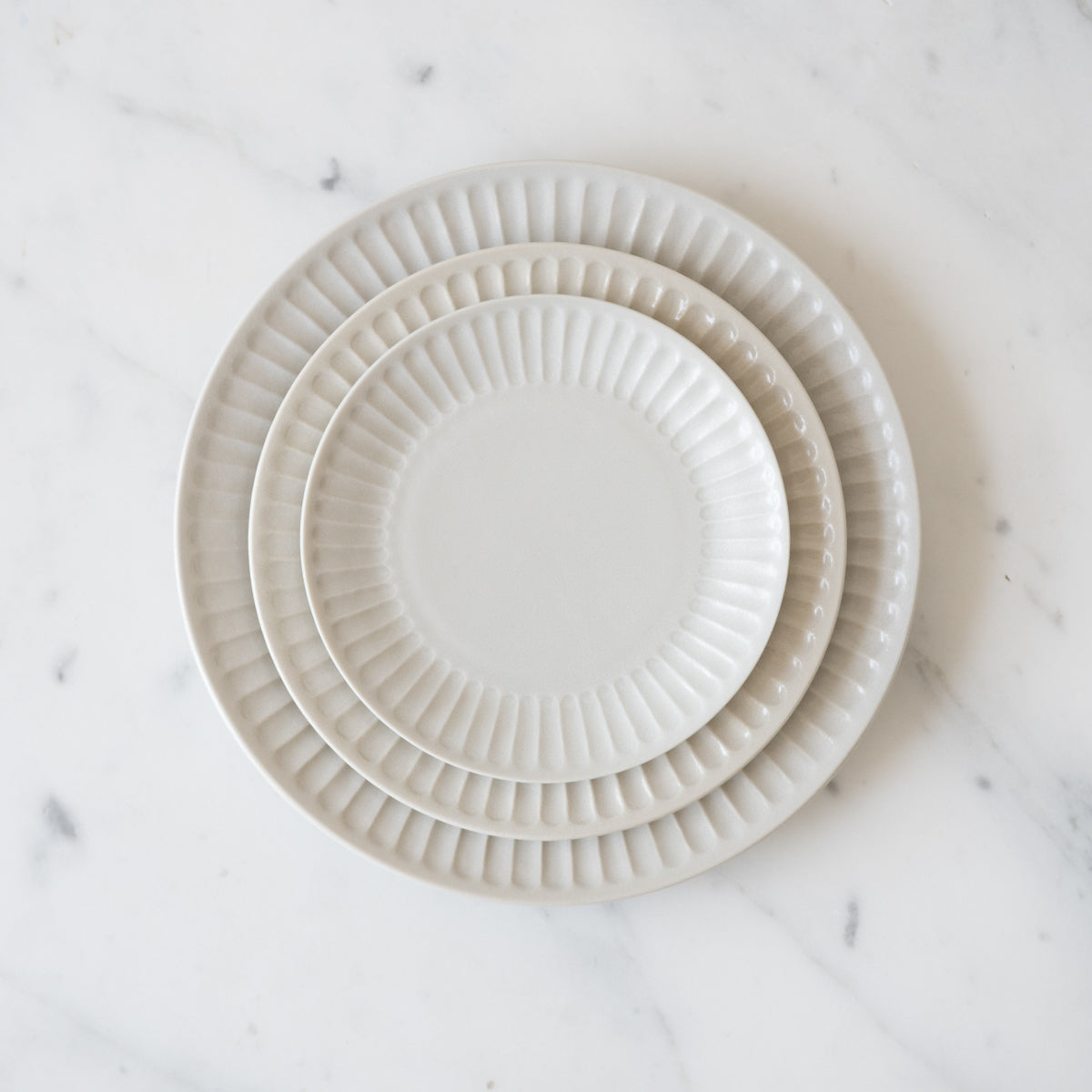 Japanese Fluted Plate - Medium