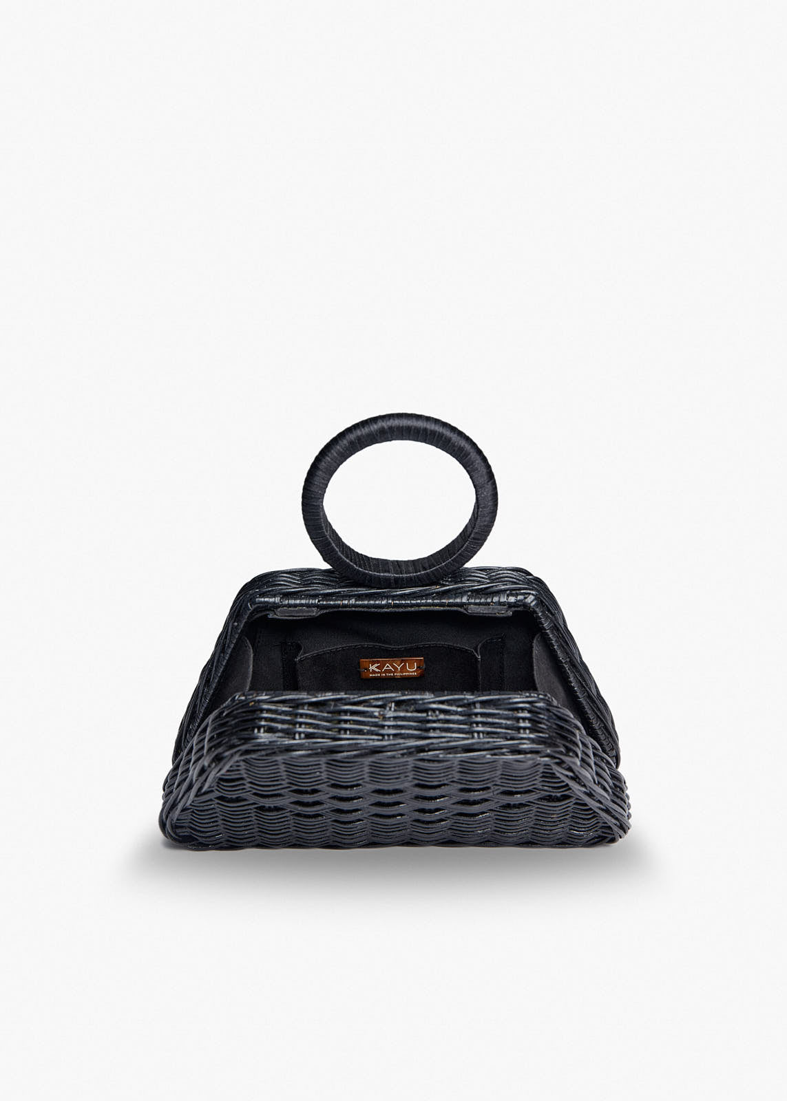 Aiko Wicker Bangle Clutch Bag