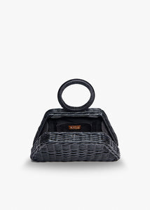 Aiko Wicker Bangle Clutch Bag