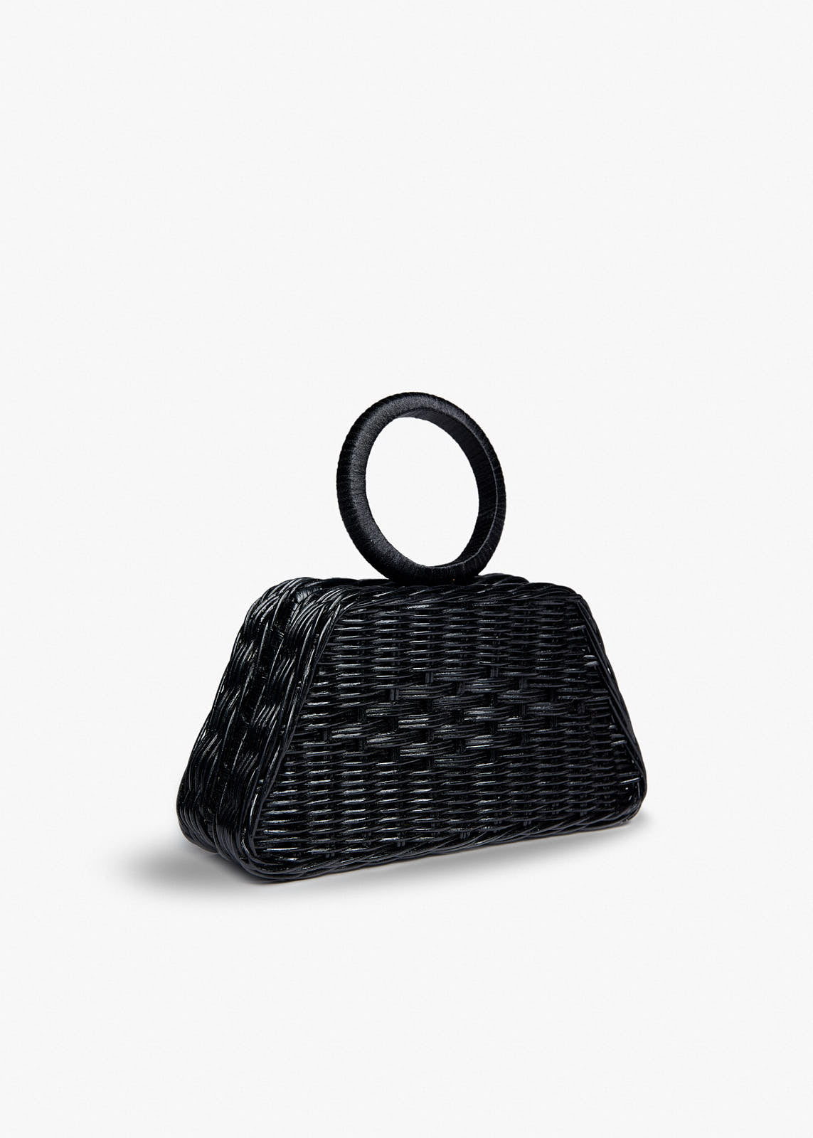 Aiko Wicker Bangle Clutch Bag