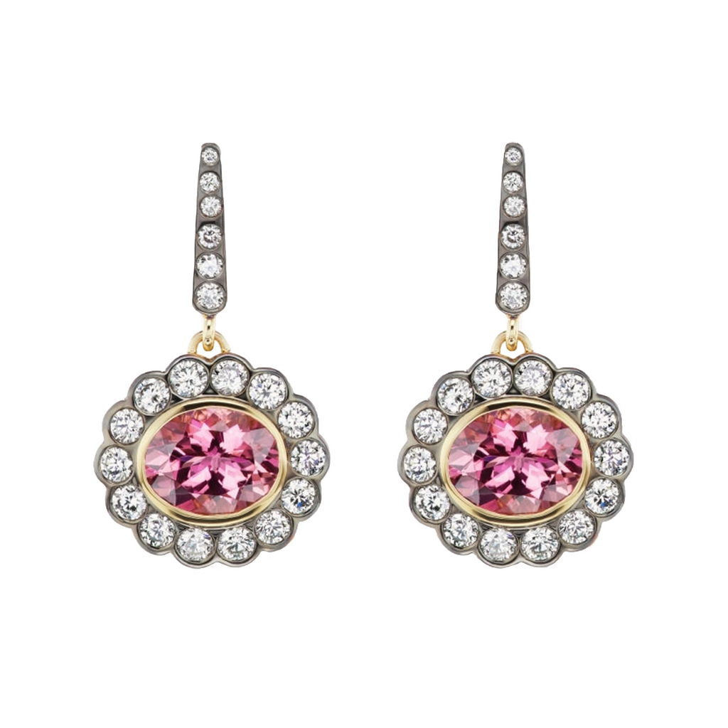 Alexandra Earrings Pink Tourmaline
