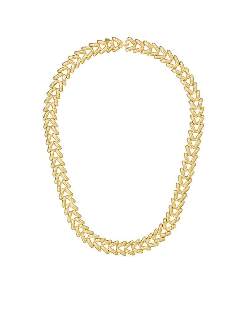 Roxanne Assoulin gold tone link necklace
