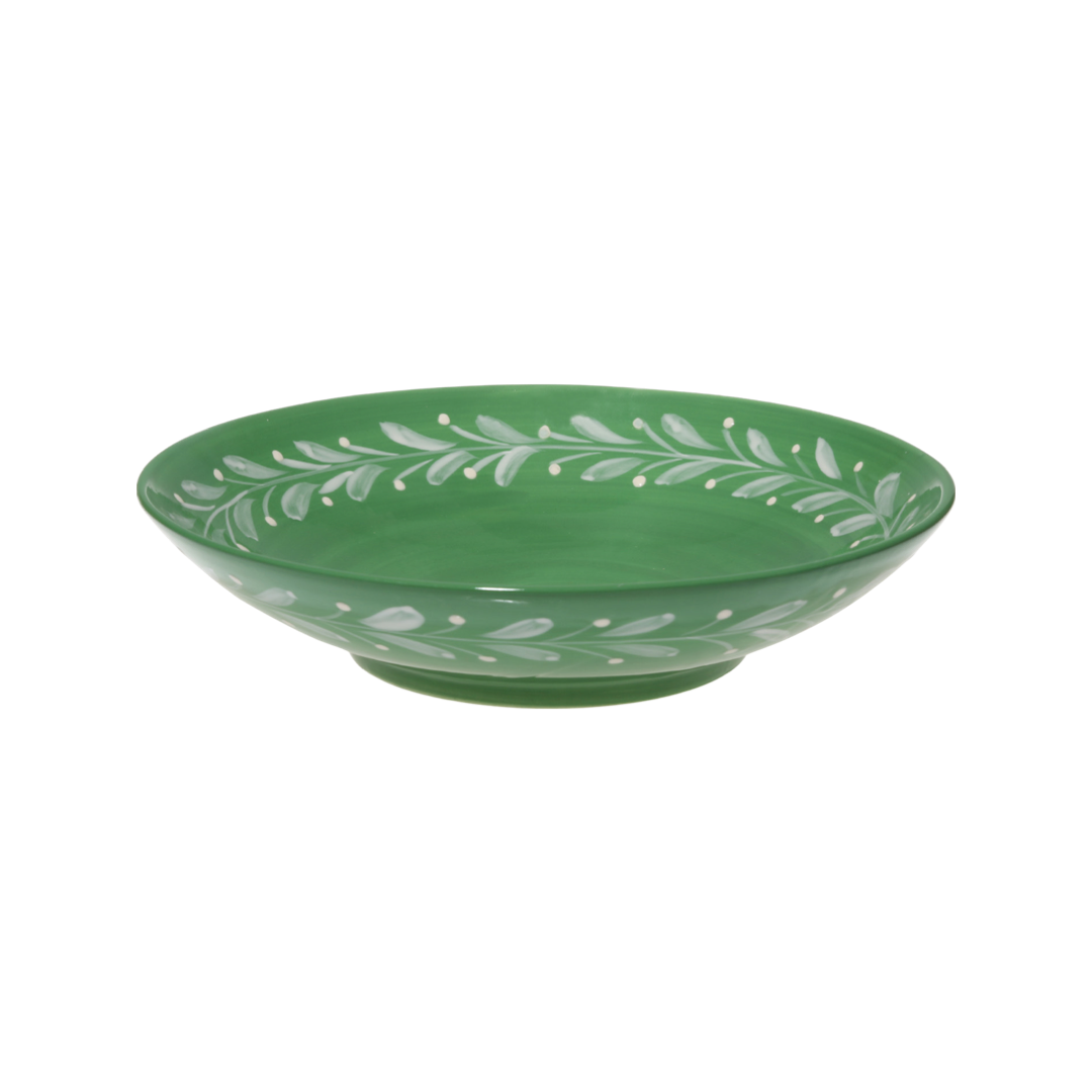 Anna Reverse Green Serving Bowl