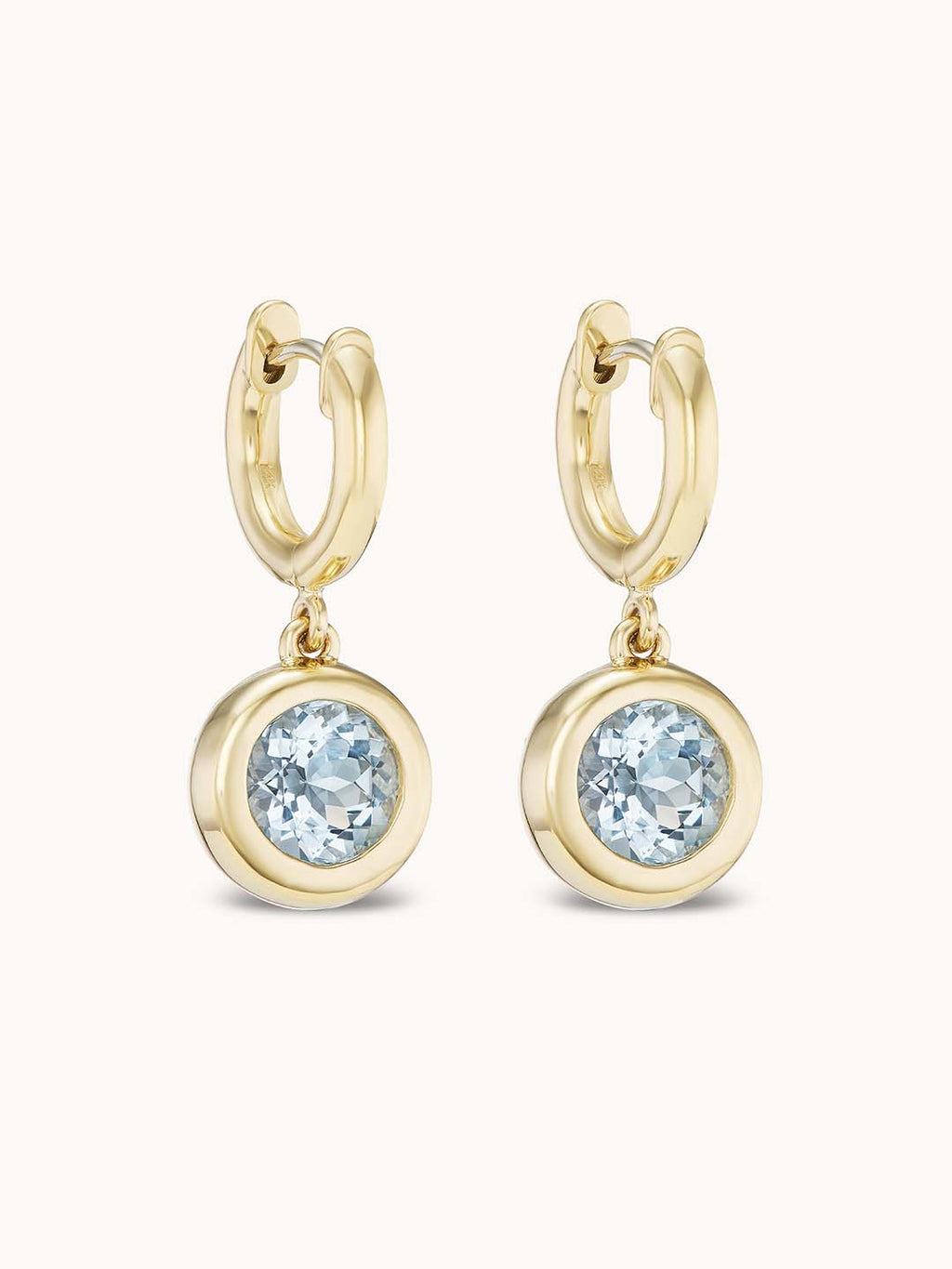 Gemma Dangles Large Aquamarine