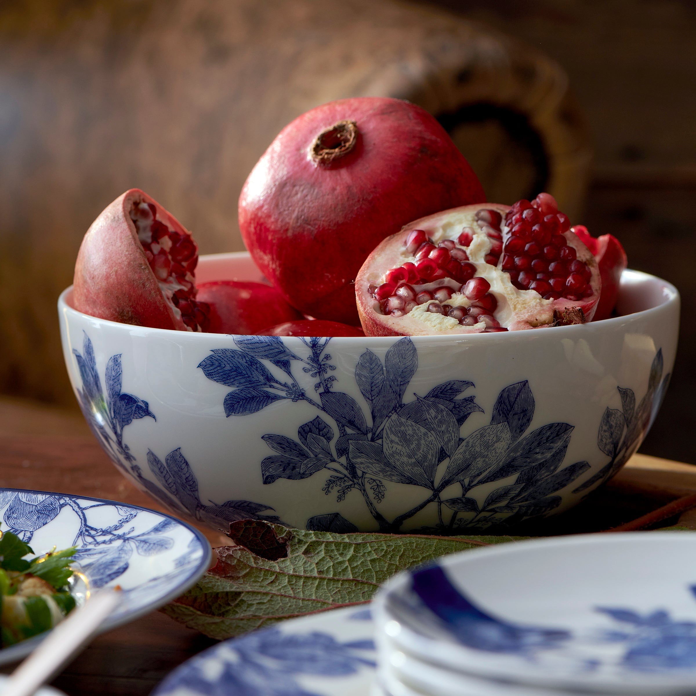 Blue Arbor Vegetable Serving Bowl - Caskata