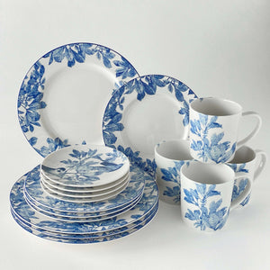 Blue Arbor 16 Piece Dinnerware Set from Caskata