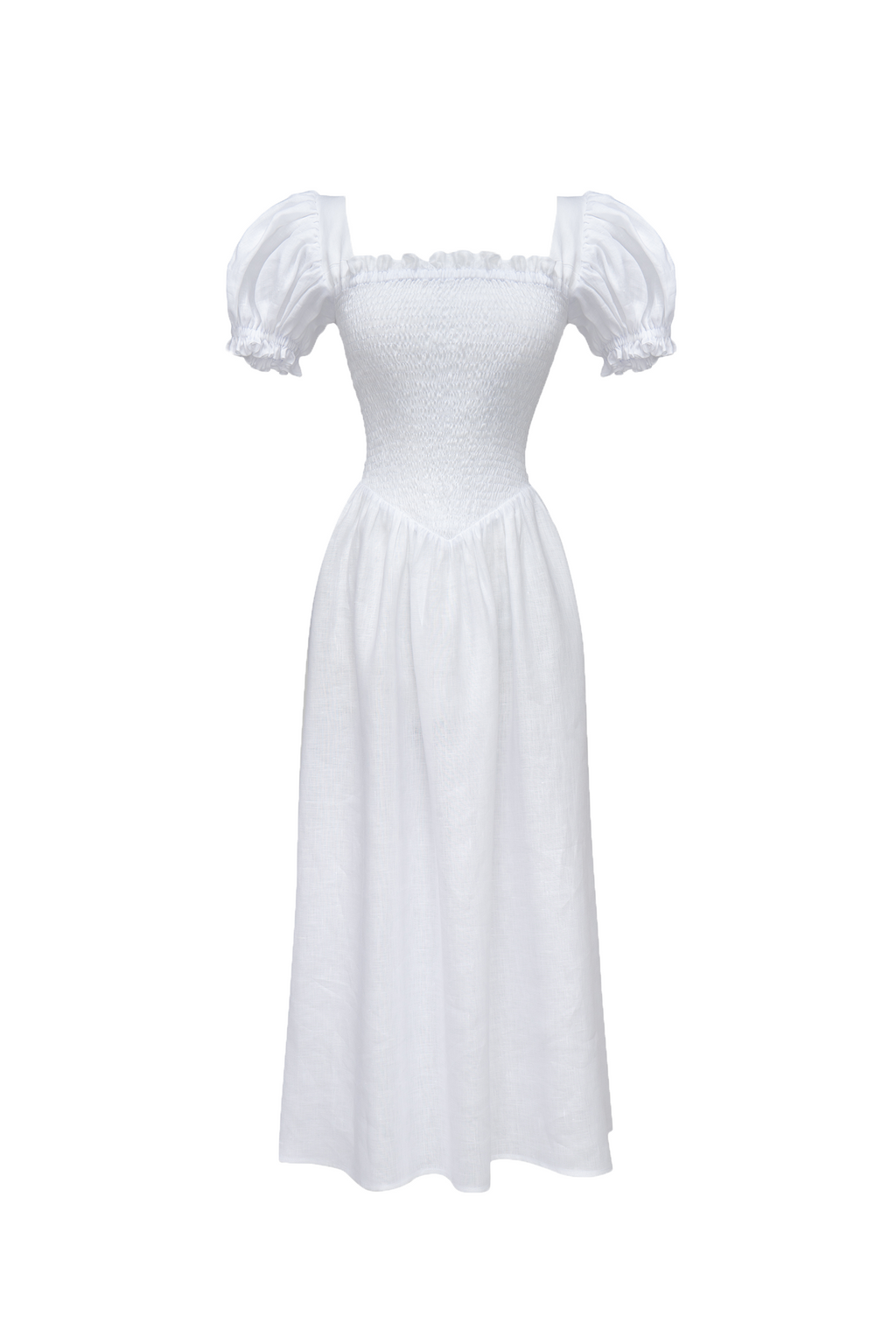Belle Linen Dress in White | Over The Moon Belle Linen Dress in White | Over The Moon