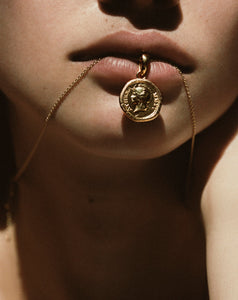 The Athena Coin Necklace Classic Chain