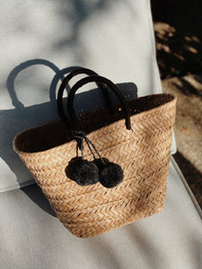 St. Tropez Pom Pom Straw Tote