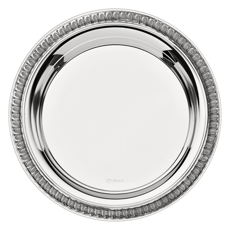 Christofle Silver-Plated Bottle/Carafe Coaster Malmaison