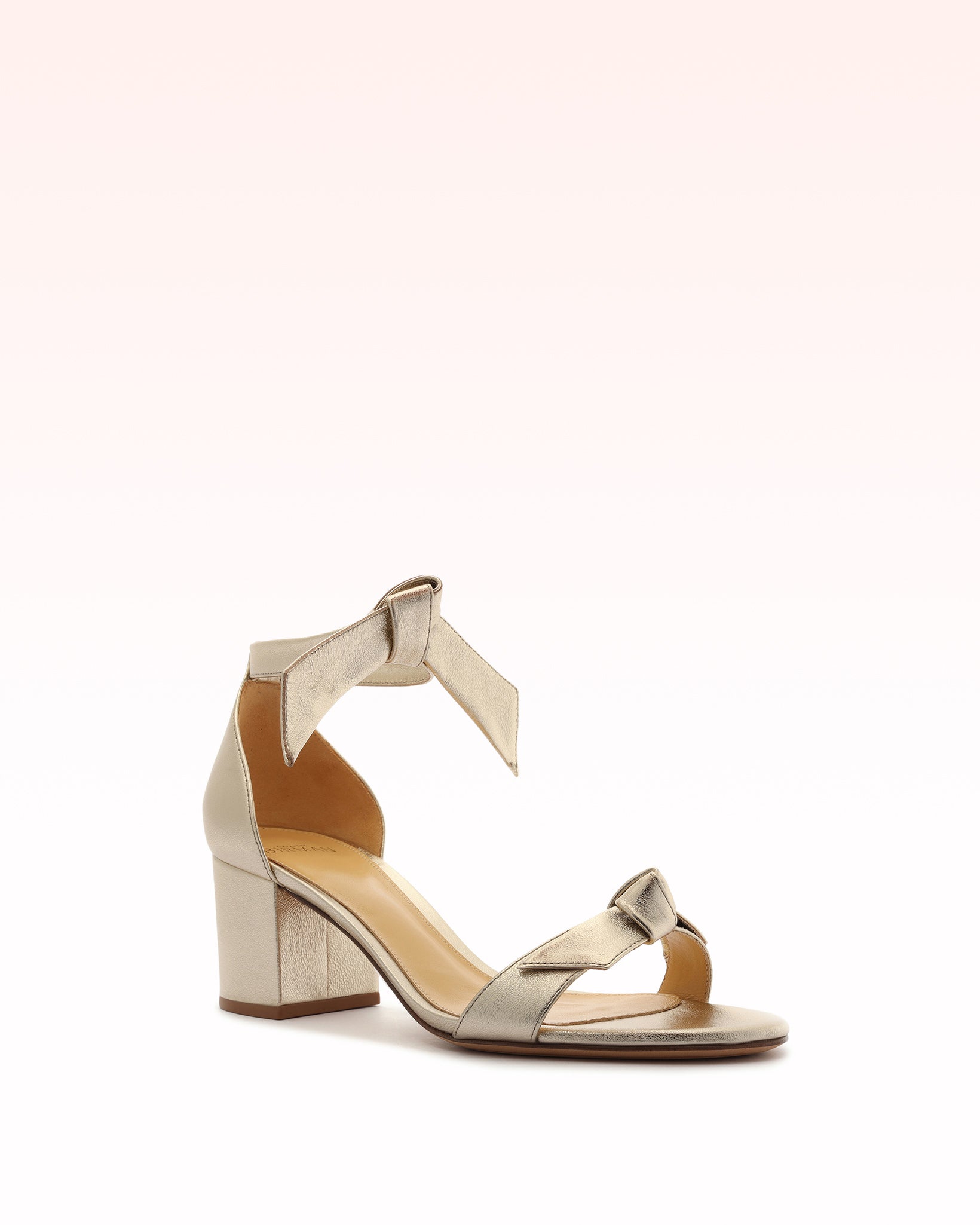 Clarita Block 60 in Golden Leather