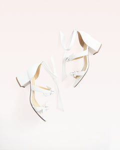Lolita Block 60 in White Leather