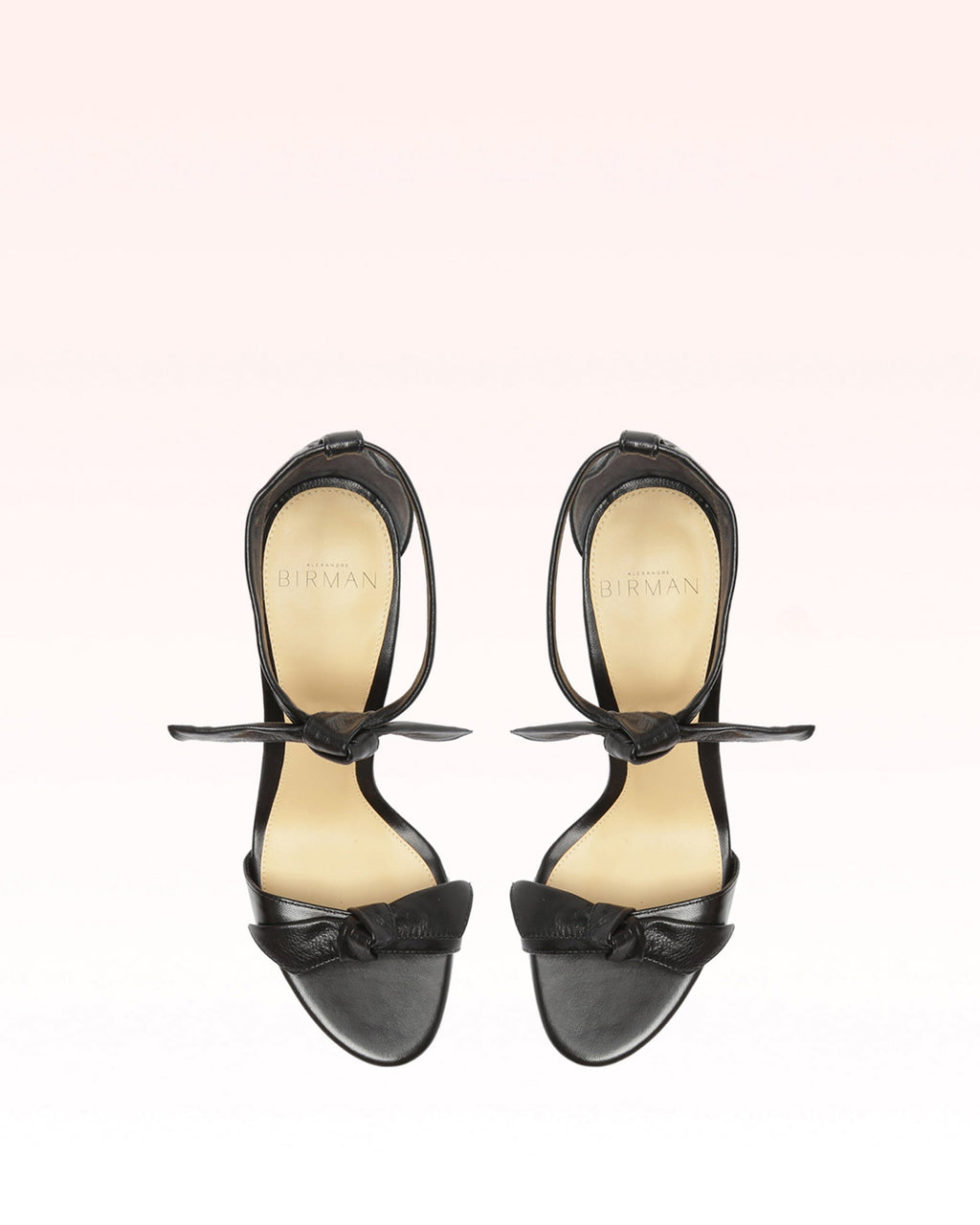 Clarita Block 90 in Black Leather