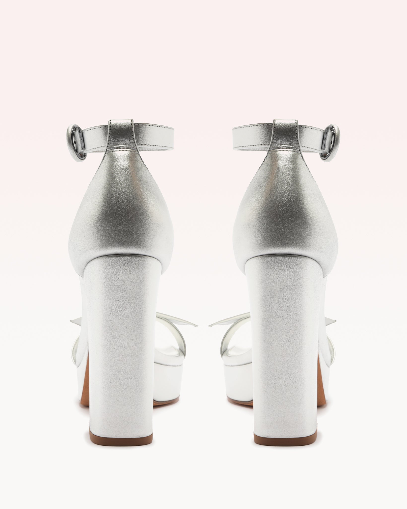 Clarita Bridal Platform 120 in Silver Pearl | Over The Moon