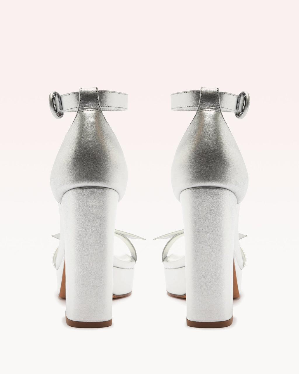 Clarita Bridal Platform 120 in Silver Pearl