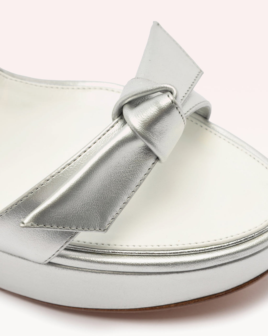 Clarita Bridal Platform 120 in Silver Pearl