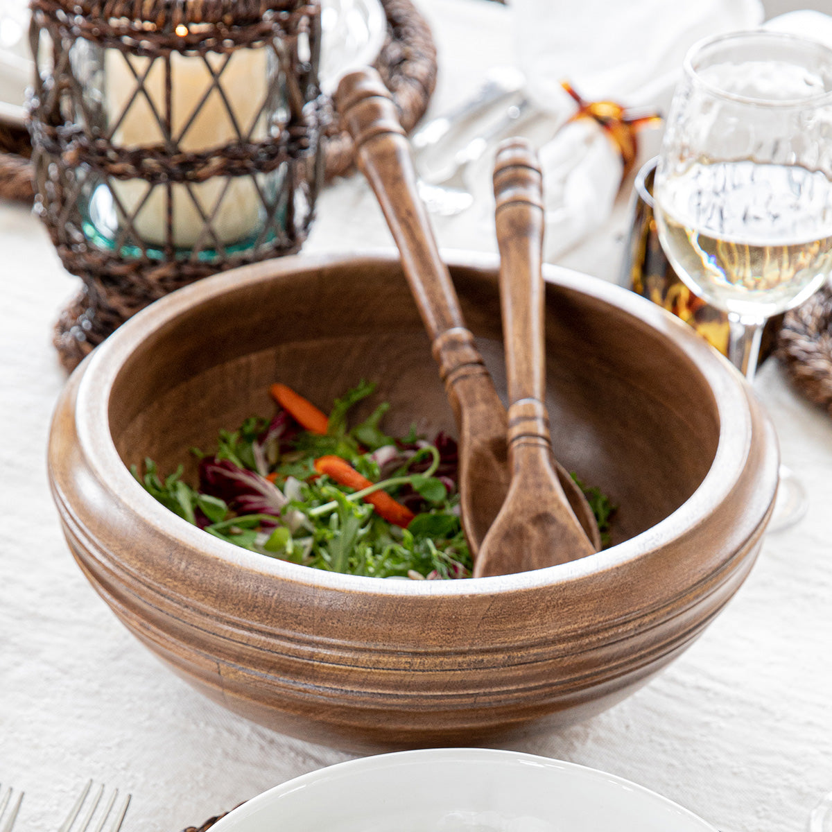 Bilbao Wood 12" Serving Bowl