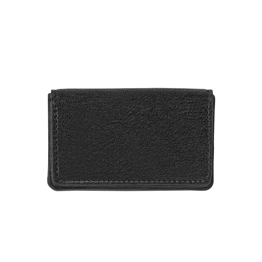 Hard Business Card Case in Goatskin Leather