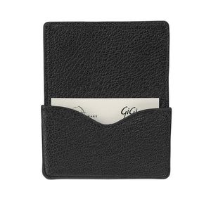 Hard Business Card Case in Goatskin Leather