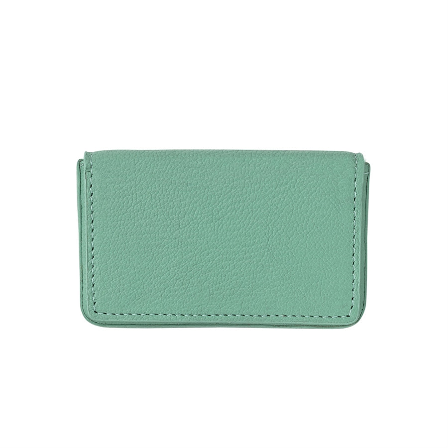 Hard Business Card Case in Goatskin Leather