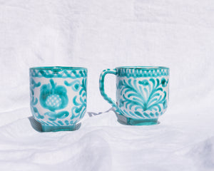 Casa Verde Mug with Hand-painted Designs