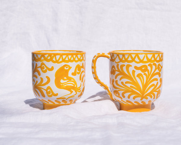 Casa Amarilla Mug with Hand-painted Designs