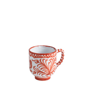 Casa Coral Mug with Hand-painted Designs